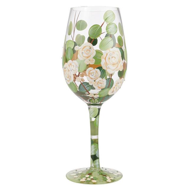 ロリータ LOLITA グラス ワイングラス 6010661 Bouquet in Bloom 咲く花束 花 ライトグリーン+マルチカラー ブランド コップ インテリア プレゼント インスタ映え ワイングラス 人気 グラス おしゃれ 色 コップ インテリアの通販は 6,000円