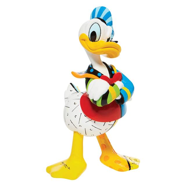 ロメロ ブリット Romero Britto ディズニーブリット Disney by Britto ドナルドダック スタンディング フィギュア 置物 6008527おしゃれ