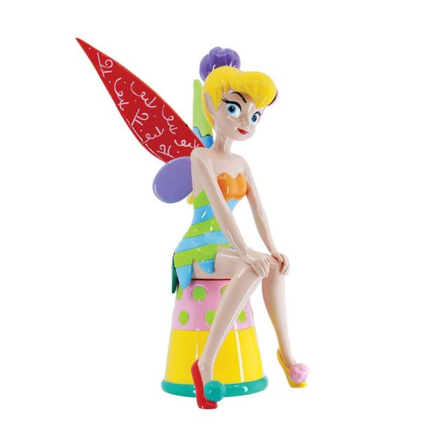 Romero Britto ディズニー バイ ブリット Disney by Britto ティンカー・ベル シッティングポーズ 置物 フィギュア 6017588 ピーターパン