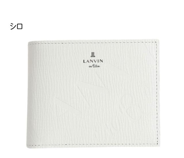 LANVIN en Bleu 519614 ランバンオンブルー バトラー 二つ折り紙入れ 歌留多段4 ikt02