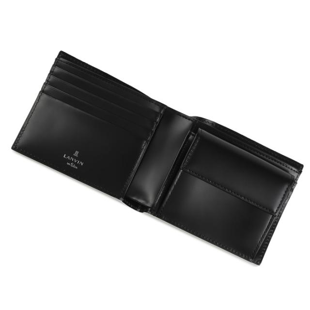 LANVIN en Bleu 519614 ランバンオンブルー バトラー 二つ折り紙入れ 歌留多段4 ikt02
