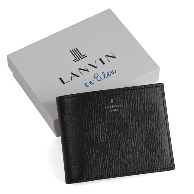 LANVIN en Bleu 519614 ランバンオンブルー バトラー 二つ折り紙入れ 歌留多段4 ikt02