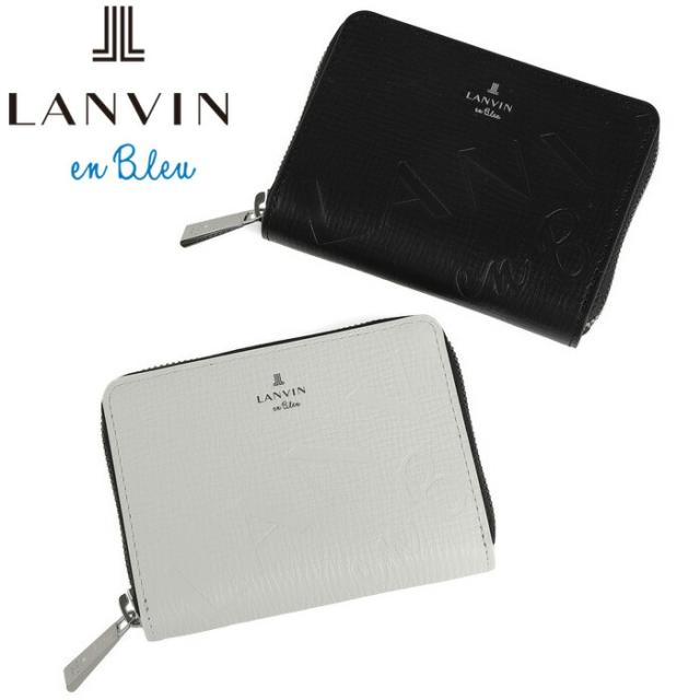 LANVIN en Bleu 519615 ランバンオンブルー バトラー ラウンドファスナー二つ折り財布 カード段5 ikt02