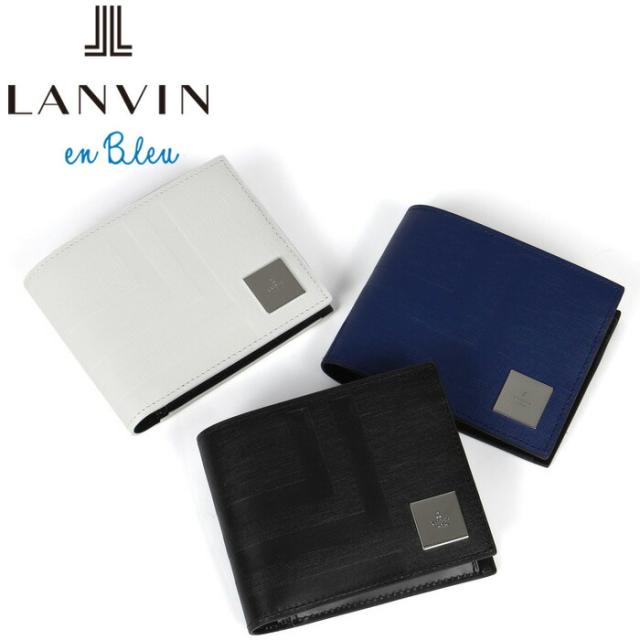 LANVIN en Bleu 521624 ランバンオンブルー フィズ 二つ折り財布 カード段4 ikt02