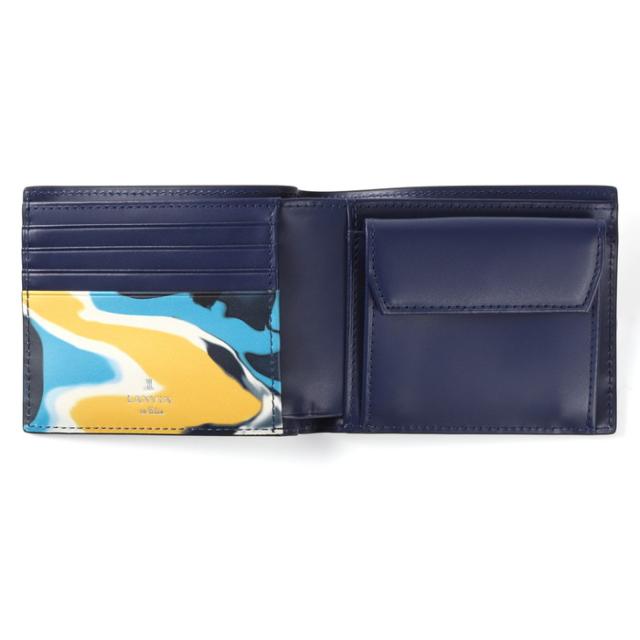 LANVIN en Bleu 533603 ランバンオンブルー ネビュラ 二つ折り紙入れ 歌留多段6 ikt02