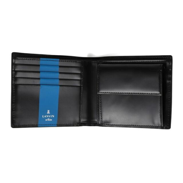 LANVIN en Bleu 579604 ランバンオンブルー ワグラム 二つ折り紙入れ 歌留多段4 ikt02