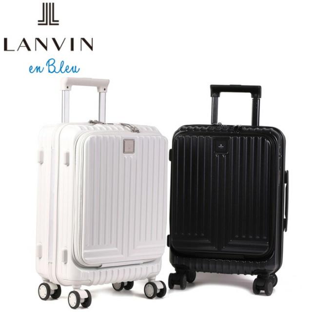 LANVIN en Bleu 595315 ランバンオンブルー ヴィラージュ ファスナー キャリーバッグ 36L 機内持ち込み Sサイズ ikt02