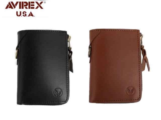 アヴィレックス AVIREX バッファローレザー ミドルウォレット AX9301 rowa12