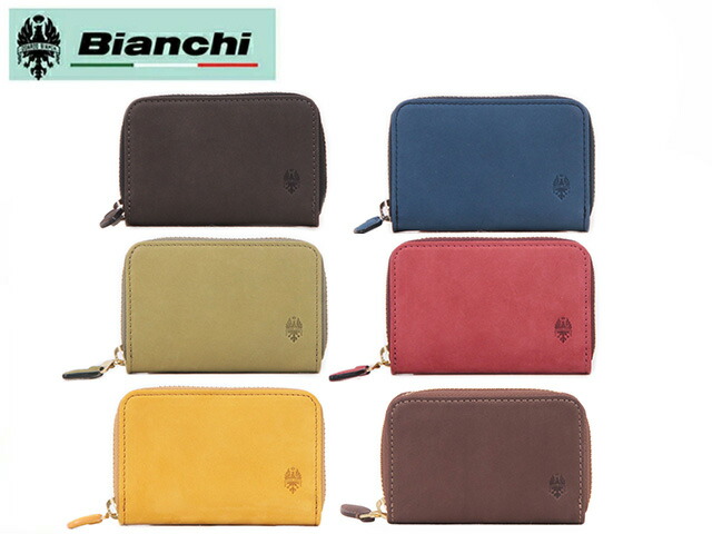 ビアンキ Bianchi BIANCHI ヌバック革 パスケース付小銭入れ BIE1001 rowa12