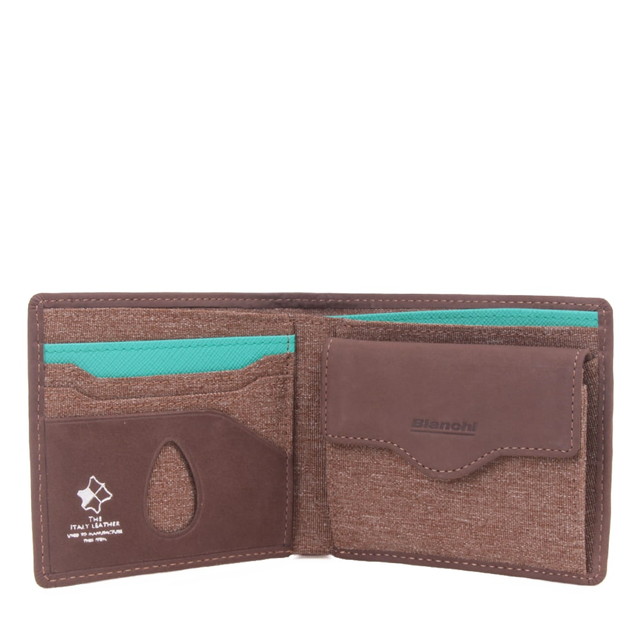 ビアンキ Bianchi BIANCHI ヌバック革 二つ折り財布 BIE1002 rowa12