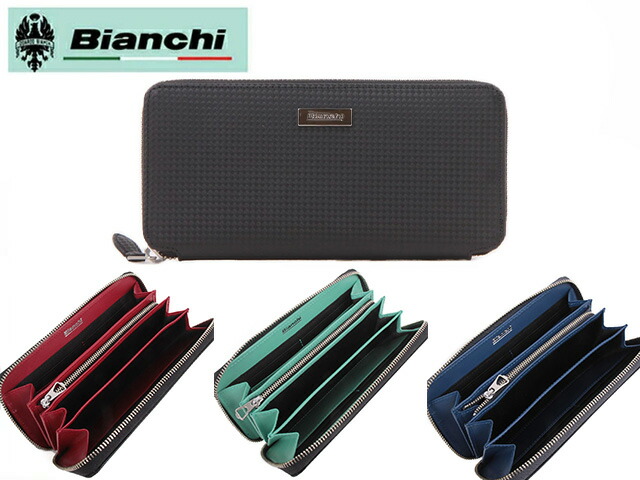 ビアンキ Bianchi BIANCHI カーボン調レザーロングウォレット BIG1103 rowa12