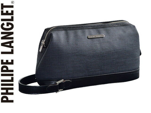 平野鞄 ひらのかばん ヒラノ セカンドバッグ クラッチバッグ 日本製 豊岡製鞄 メンズ 高機能PVC 抗菌 耐アルコール ハンドル付き セカンドポーチ PHILIPE LANGLET KBN 25944 hira39