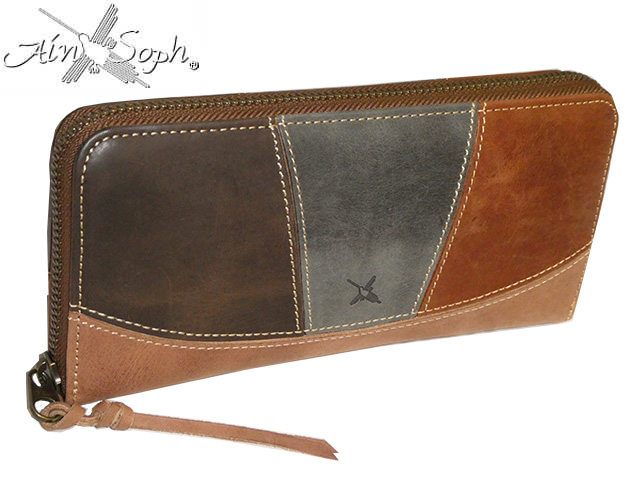 Ain Soph アインソフ ラウンドファスナー長財布 マルチカラー DA1560-HP ain44