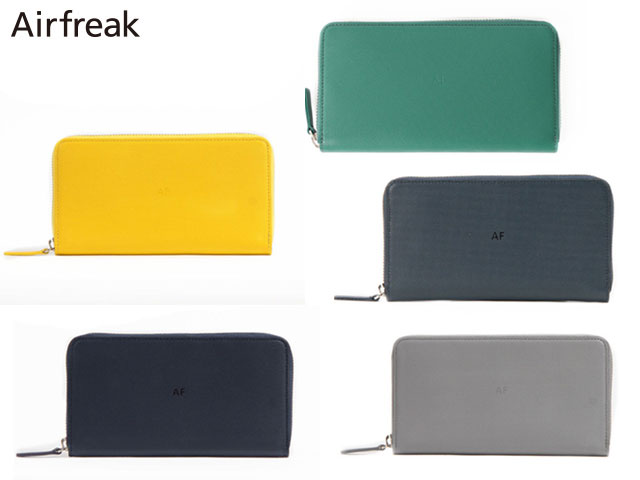 正規品 メンズ レディース    通勤 通学 記念日 冠婚葬祭 贈答品 ギフト 【Airfreak】 エアフリーク ラウンドロングウォレット ラウンドファスナー 長財布 AF09 rowa12