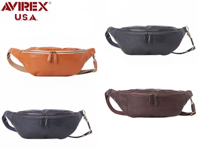 正規品 メンズ レディース    通勤 通学 記念日 冠婚葬祭 贈答品 ギフト [アヴィレックス] AVIREX BULTO ブルト レザーボディバッグ AVX5614 rowa12