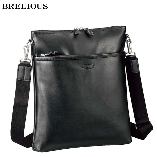 平野鞄 ひらのかばん ヒラノ ショルダーバッグ メンズ A4 縦型 合皮 a4 日本製 #16444 BRELIOUS ブレリアス hira39