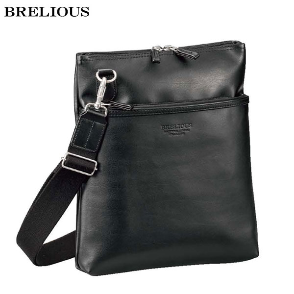 ショルダーバッグ メンズ B5 縦型 合皮 b5 日本製 #16445 BRELIOUS ブレリアス  hira39