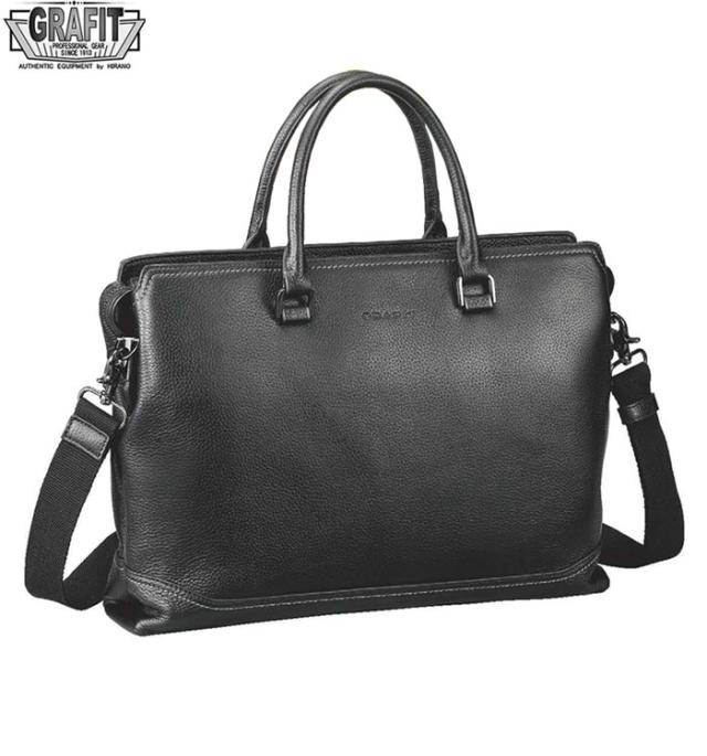 ショルダーバッグ メンズ B4 牛革 b4 #26656 グラフィット GRAFIT  hira39