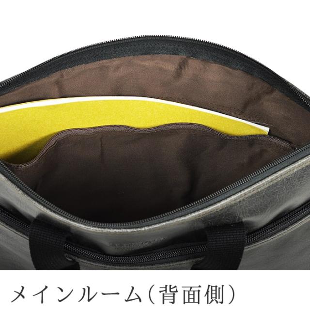 ビジネスバッグ ブリーフケース A4ファイル 日本製 豊岡製鞄 メンズ 薄マチ スリム 白化合皮 YKKファスナー 横型 ビジネス レトロ ヴィンテージ 黒 キャメル #26673 ブレリアス BRELIOUS  hira39_7