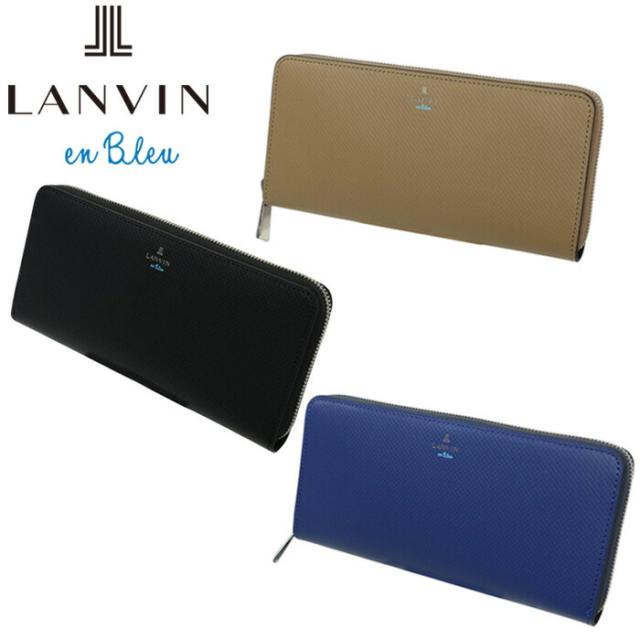 LANVIN en Bleu 504616 ランバンオンブルー ワグラム2 ラウンドファスナー長財布 カード段12 ikt02