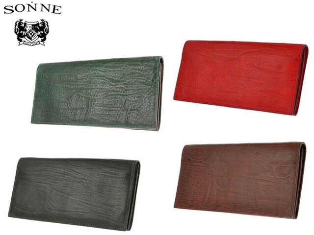 正規品 メンズ レディース    通勤 通学 記念日 冠婚葬祭 贈答品 ギフト SONNE[ゾンネ] バケッタレザー 長札 ファスナー付 長財布 SOD005B 5001324 ueni51