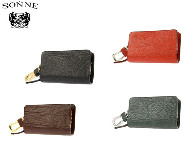 正規品 メンズ レディース    通勤 通学 記念日 冠婚葬祭 贈答品 ギフト SONNE[ゾンネ] バケッタレザー　キーケース　sod007b 5001326 ueni51