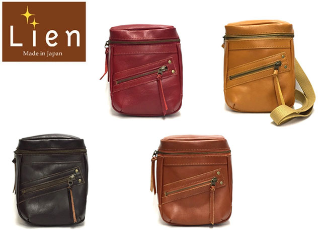 Lien リアン Lien リアン Lien リアン Lien リアン ベンガルカーフレザー2wayショルダーバッグ 日本製 LIB1720 9723688 yone29