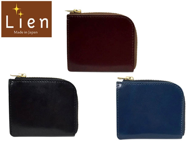 Lien リアン Lien リアン Lien リアン Lien リアン コードバン＆ジーンズL字ミニウォレット 財布 日本製 LIWC714 9000198 yone29