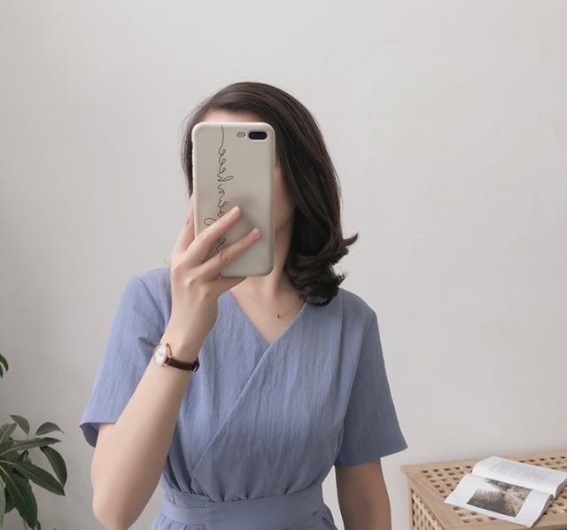 レディース サマー ワンピース 人気 通販 半袖 袖あり Vネック ミディ