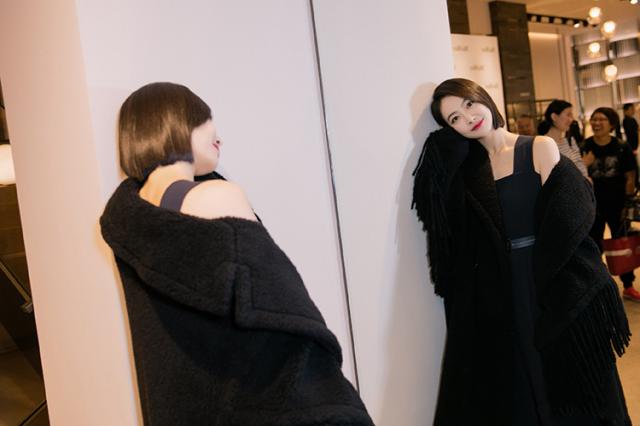 ダブルボタン テディベア コート レディース アウター ボア ミモレ丈