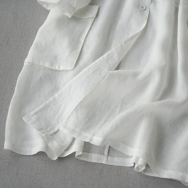 カーディガン 春 夏 秋 レディース ブラック ミルキーホワイト シャツ