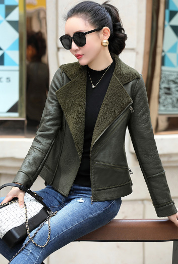 ジャケット PUレザーパッド オールインワン 通勤 お出かけ 大人 上品