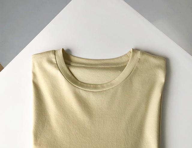 Tシャツ レディース 半袖 ゆったり 夏 トップス カットソー ラウンドネック 無地 シンプル 綿100％ 大人 お洒落 こなれ感 カジュアル ナチュラル ママ 通勤 通学 学生 お出かけ デート 旅行 休日 普段着 普段使い 重ね着 着回し_13