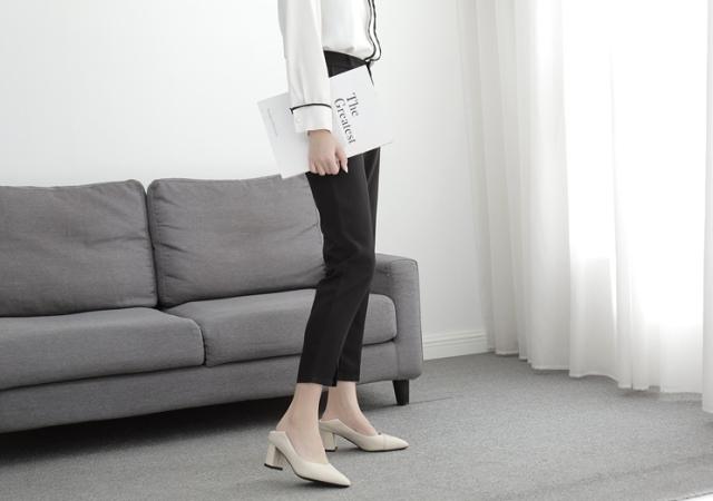 ハイヒール ハイヒール 7cmヒール 太ヒール ポインテッドトゥ 無地 オールシーズン 10代 20代 30代 40代 50代 レディース オフィス OL 学生 デイリー 22.5cm 23.0cm 23.5cm 24.0cm 24.5cm 25.0cm ブラックスエード ブラック オフホワイト