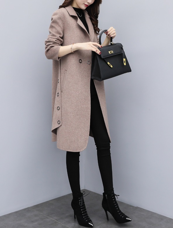 レディース アウター コート 厚め ロング スーツ襟 襟付き 長袖 袖あり