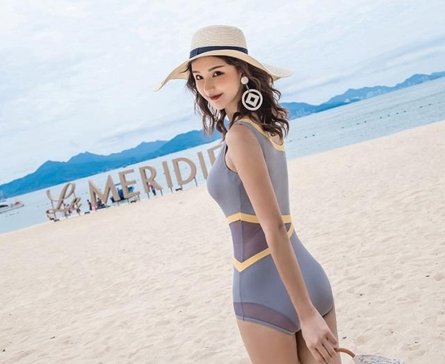 レディース 水着 ワンピース 人気 通販 ワンショル風 カットアウト