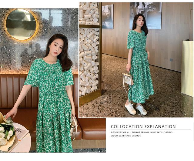 花柄シフォンドレス ワンピース フレアワンピース ティアードワンピース ロング ロング丈 袖あり 半袖 ラウンドネック フレア Aライン 透け感 かわいい 大人可愛い きれいめ 大人 上品 おしゃれ お洒落 大人可愛い 大人女子 キュート ガーリー 主役級 花柄 小花柄 フラワー 花柄シフォンドレス ワンピース フレアワンピース ティアード