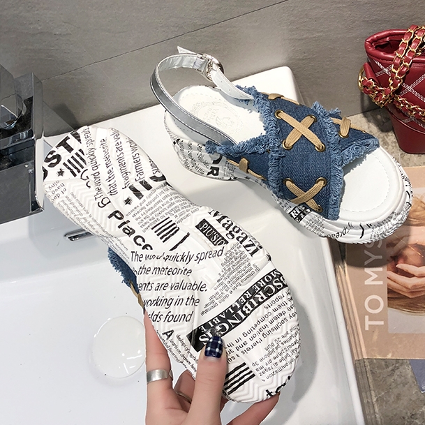 厚底クロスサンダル シューズ バックストラップ レディース 歩きやすい