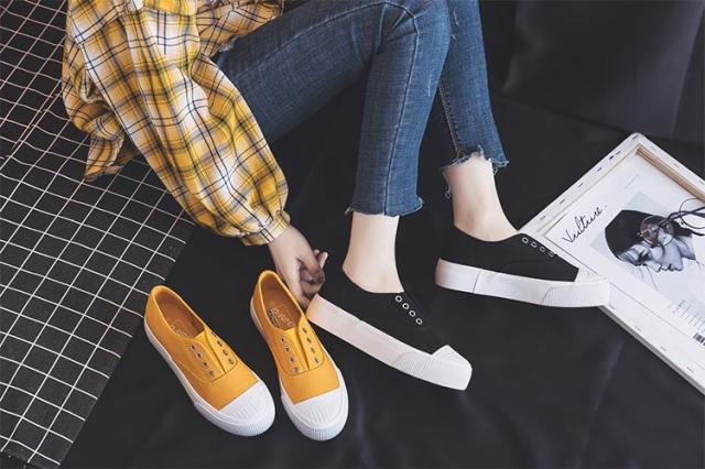 キャンバススリッポン シューズ 靴 くつ クツ スニーカー レディース