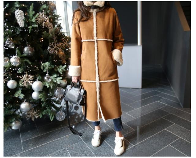 ムートンコート レディース アウター ムスタン ミモレ丈 ロング丈