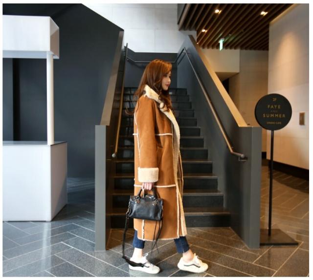 ムートンコート レディース アウター ムスタン ミモレ丈 ロング丈