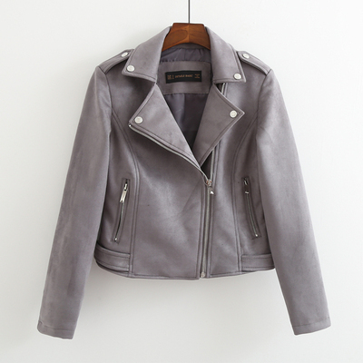 ライダースジャケット アウター レディース ショートコート ジップアップ ファスナー 前開き 長袖 Vネック 襟付き スウェード シンプル カジュアル 大人 かっこいい クール 上品 すっきり きれいめ メンズライク ボーイッシュ 普段使い デート 通勤 秋冬 春 黒 ピンク 茶色 ライダースジャケット アウター レディース ショートコート ジップ