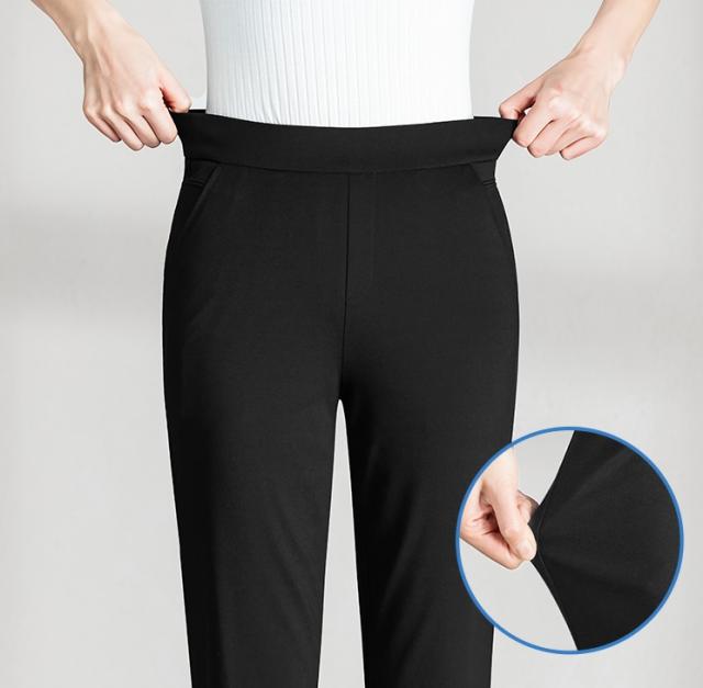 ハイウエストシガレットパンツ ボトムス パンツ ストレートパンツ 9分