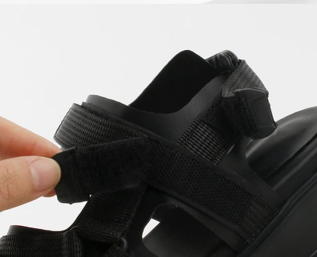 スポーツサンダル 厚底 レディース シャークソール ベルト 春 夏 秋