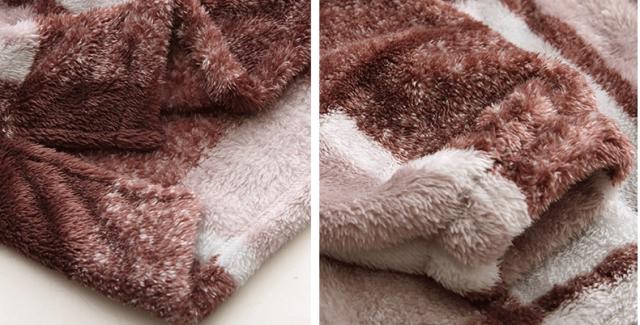 パジャマ もこもこ レディース 長袖 丈長 チェック柄 秋 冬 ルーム