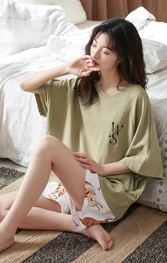 ペアパジャマ カップルパジャマ メンズ レディース 男性用 女性用 半袖