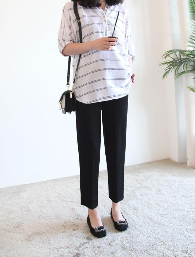 マタニティ 9分丈 テーパードパンツ ボトムス パンツ ズボン ポケット ハイウエスト ウエストゴム 伸縮性 薄手 厚手 きれいめ シンプル カジュアル 大人 おしゃれ お洒落 大人女子 無地 春 夏 秋 30代 40代 50代 レディース ママ 通勤 デート お出かけ 公園デビュー 女子会 休_13
