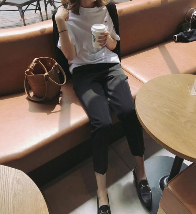 マタニティ 9分丈 テーパードパンツ ボトムス パンツ ズボン ポケット ハイウエスト ウエストゴム 伸縮性 薄手 厚手 きれいめ シンプル カジュアル 大人 おしゃれ お洒落 大人女子 無地 春 夏 秋 30代 40代 50代 レディース ママ 通勤 デート お出かけ 公園デビュー 女子会 休_19