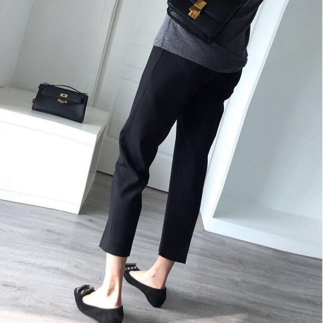 マタニティ 9分丈 テーパードパンツ ボトムス パンツ ズボン ポケット ハイウエスト ウエストゴム 伸縮性 薄手 厚手 きれいめ シンプル カジュアル 大人 おしゃれ お洒落 大人女子 無地 春 夏 秋 30代 40代 50代 レディース ママ 通勤 デート お出かけ 公園デビュー 女子会 休_2