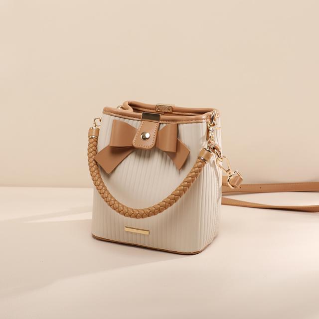 ミニ ショルダーバッグ バッグ バック カバン かばん 鞄 レディースバッグ ハンドバッグ ミニバッグ 2way 大容量 斜めがけ 斜め掛け 肩がけ 肩掛け 手持ち 仕切り バケツ型 リボン ファスナー ポケット かわいい 大人可愛い カジュアル 大人 おしゃれ お洒落 大人女子 ガーリ